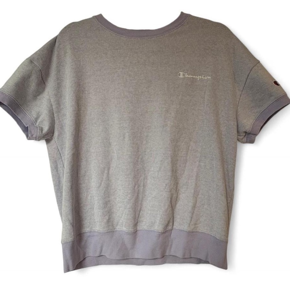 Champion Ribbed Gray Tee
